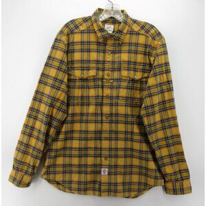 Garbstore Shirt Medium Flannel Button Down Plaid Western Workwear